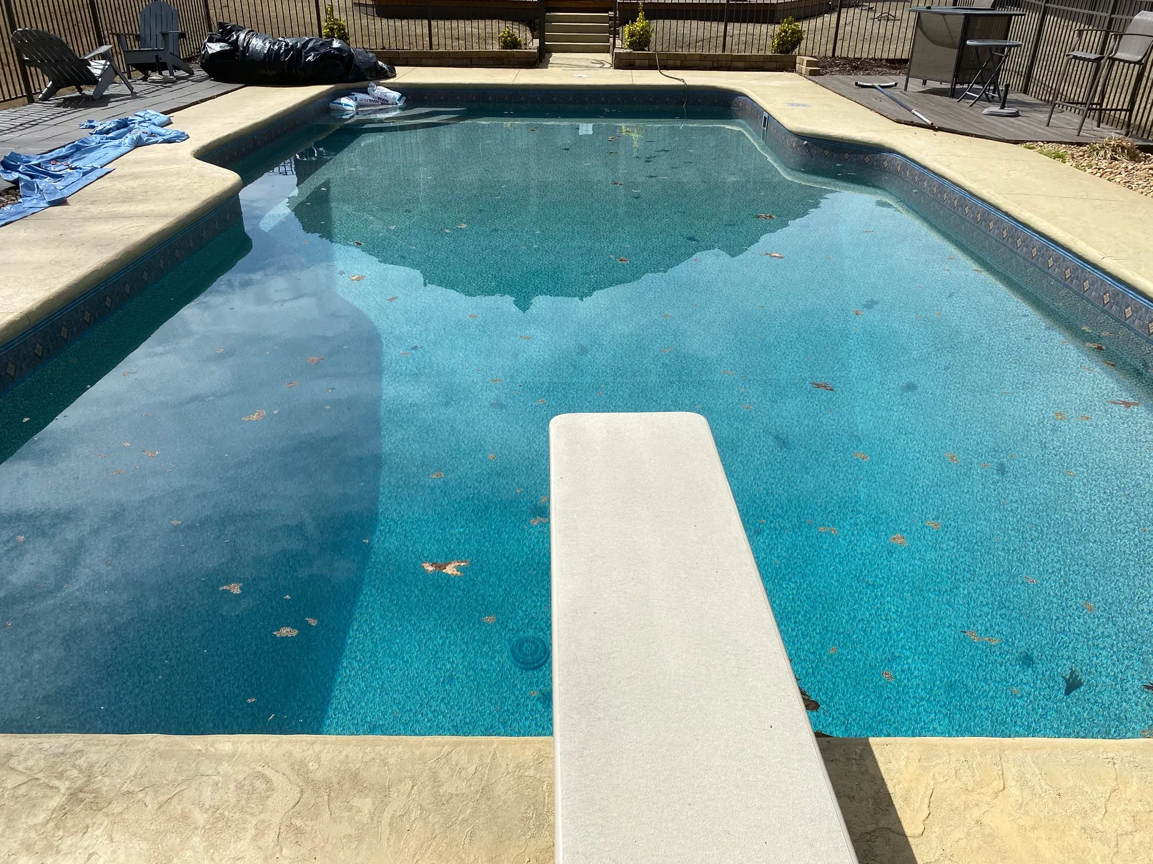 Slate Medallion installation 2