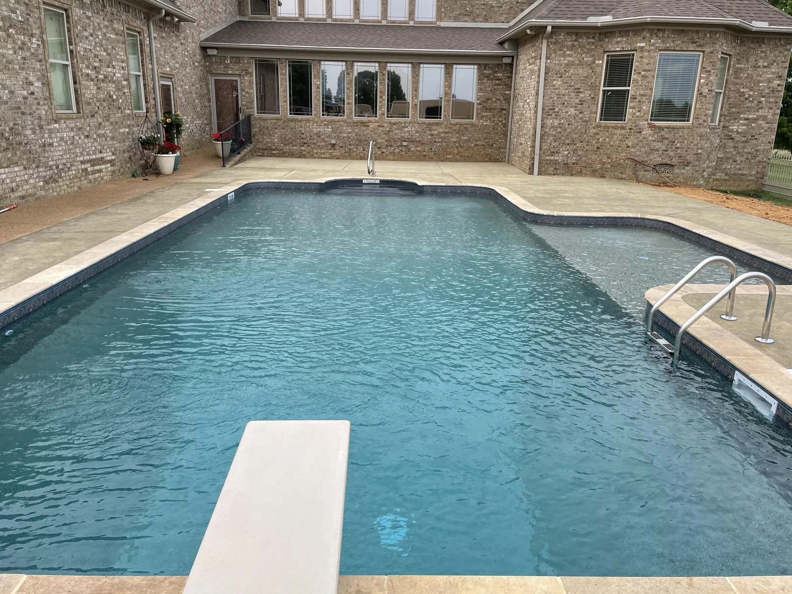 Slate Medallion installation 1