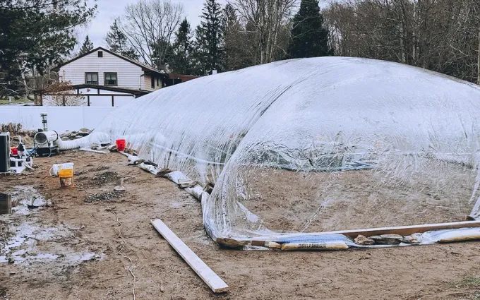Pool Construction Dome
